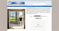 Desktop Screenshot of capitolretractablescreens.com